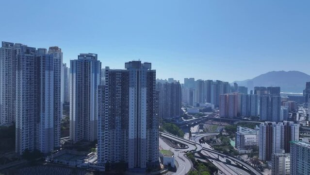 Kwun Tong Road Choi Hung  Commercial residential land property construction infrastructure development housing project near Kowloon Bay San Po Kong Kai Tak Hong Kong,Aerial Skyview 