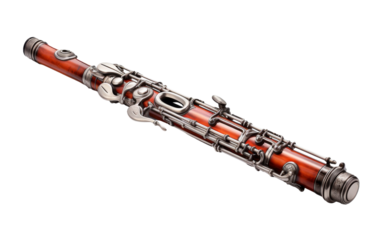 Woodwind Instrument on white background