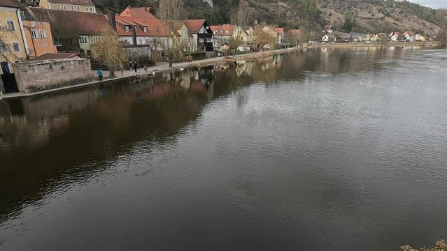 Floods on the rivers Danube and River Naab, in Bavaria