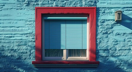 Exterior Window Roller Shutter Illustration for Home Safety