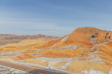 Zhangye Danxia landform geographical park. Zhangye, China.