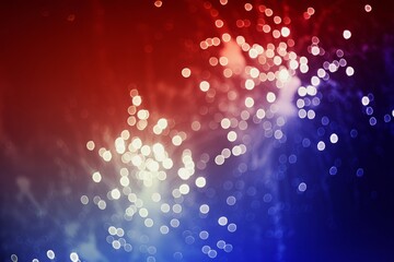  An Abstract Red, White, and Blue Glitter Sparkle Explosion Background, Ideal for Celebrations, Voting Events, July Fireworks, Memorials, Labour Day, and Elections