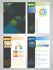 Flyer Template Brochure Modern A4 Design with empty space for photo. Suitable for corporate annual report and prospectus
