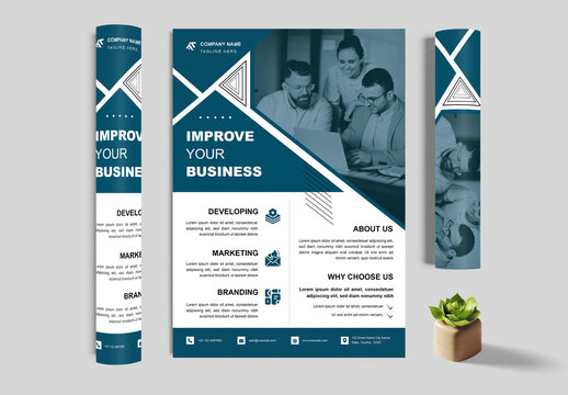 White And Paste Flyer Layout