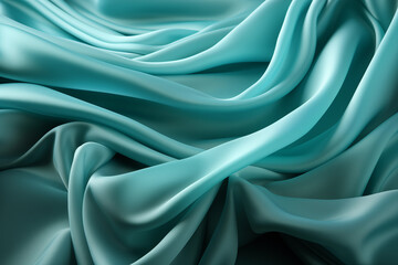 Obraz premium Teal silk fabric texture background