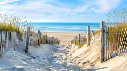 Panoramic view of sand dunes 
