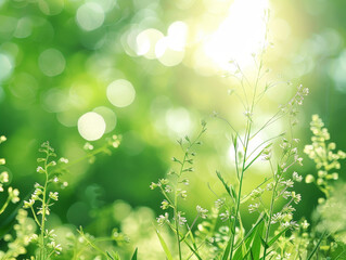 Obraz premium green, nature, summer, meadow, grass, spring, fresh, background