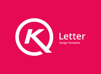 Letter K logo icon design template elements