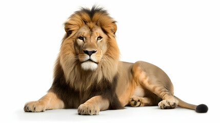 A majestic lion in a regal pose