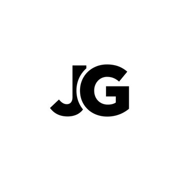 Letter J and G, JG logo design template. Minimal monogram initial based logotype.