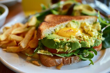 Culinary Snapshot: Avocado Toast in a Trendy Cafe