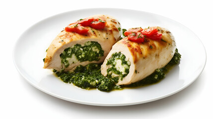 Spinach and feta stuffed chicken breast