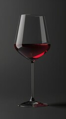 Glass of wine, dark Background