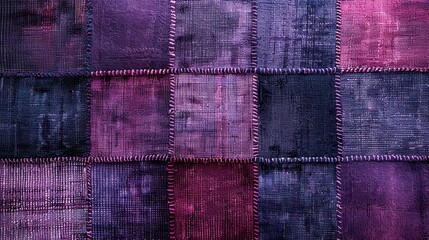 modern and uneven luxury purple tartan woven carpet texture,front view