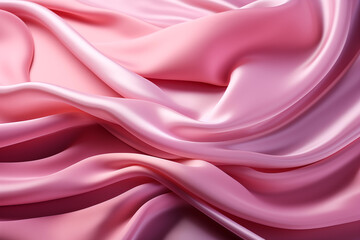Pink silk fabric background, a satin luxury cloth texture abstract background