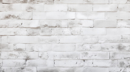 Fototapeta premium White brick wall background, copy space