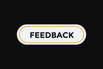 Feedback button web banner templates. Vector Illustration 
