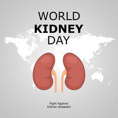 Vector illustration for World Kidney Day.