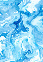 Blue marble abstract texture background of swirling