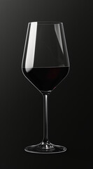Glass of wine, dark Background