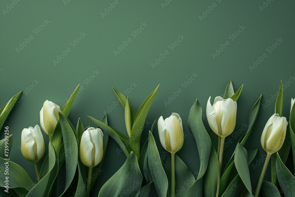 Poster a slide background for showcasing spring. background image. created with generative ai technology