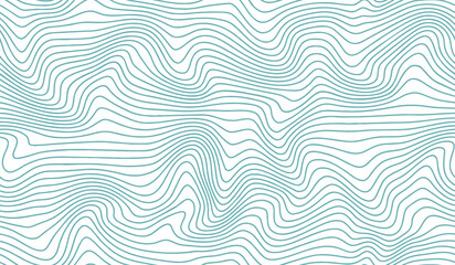 Abstract wavy seamless pattern. Seamless pattern with blue waves.