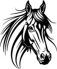 Horse svg drawing