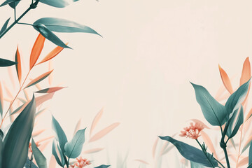 A slide background for showcasing spring. Background image. Created with Generative AI technology