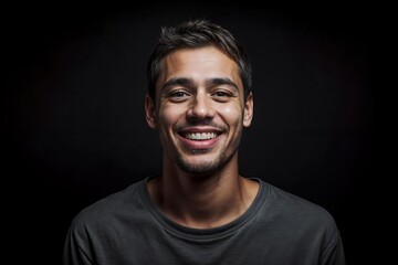 Fototapeta premium Adult man's smile shows missing teeth