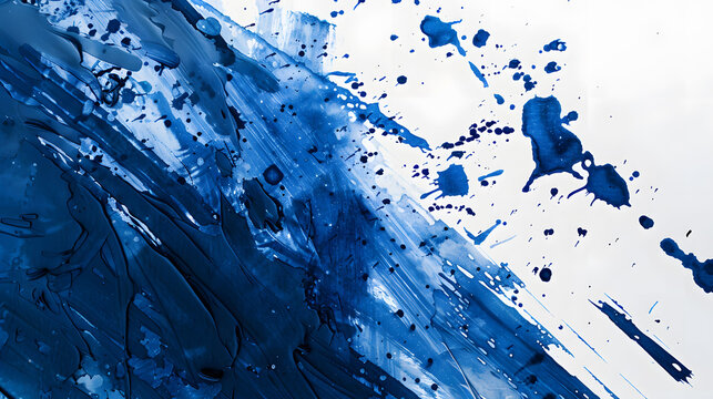 Manchas de de tinta azul
