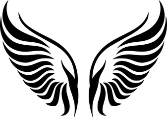 Fototapeta premium Angel Wings - Minimalist and Flat Logo - Vector illustration