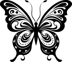 Butterfly | Minimalist and Simple Silhouette - Vector illustration