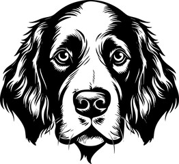 Fototapeta premium Dog | Minimalist and Simple Silhouette - Vector illustration