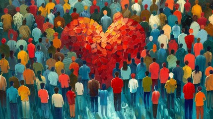 Fototapeta premium The Heart of Empowerment: Support and Help in Business Communities