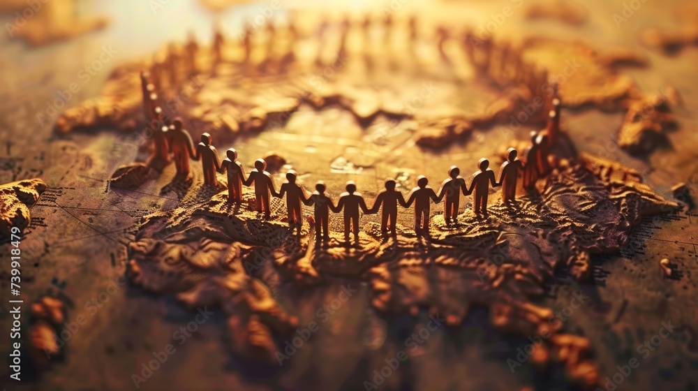 Poster unity in purpose: business togetherness through mutual support