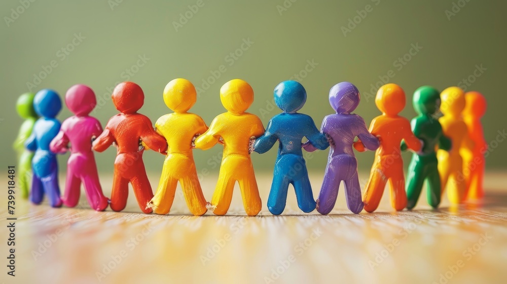 Aufkleber unity in purpose: business togetherness through mutual support