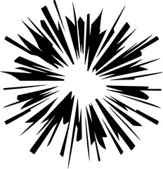 Explosion - Minimalist and Flat Logo - Vector illustration
