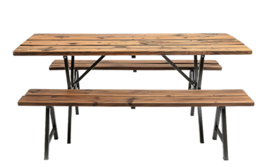 Stylish Outdoor Dining Haven on transparent background