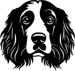 Fototapeta premium Dog | Minimalist and Simple Silhouette - Vector illustration