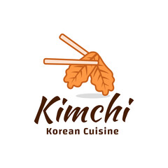 Kimchi Logo Korean Food Vector Template, for Organic Healthy Traditional Homemade Food Graphic Designs Inspiration
