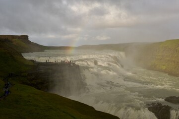 Gulfoss waterfall from Iceland