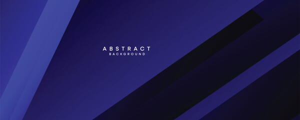 diagonal geometric overlay layer on an abstract dark blue banner design background. Contemporary graphic elements in the shape of squares. Makes a good cover, header, banner, brochure, or website - obrazy, fototapety, plakaty
