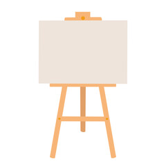 easel for painting on a white background vector