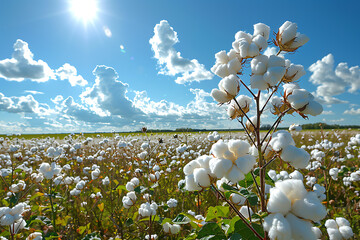 Cotton fields ready for harvesting
