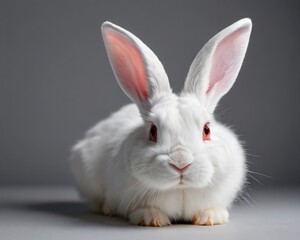 White Easter Rabbit Ears Isolated.