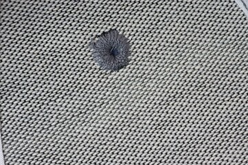 Stitches on fabric for an air hole