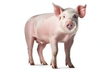 Cute pig. Farm piggy, Illustration of nature domestic swine, animals background, country, farmer rustic, farms.