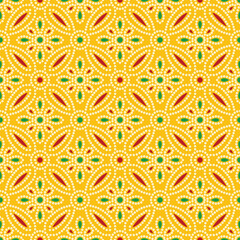 Bandhani Chunri allover geometrical seamless repeat pattern
