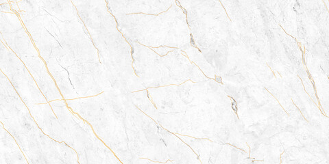 Carrara statuarietto white marble with golden luxury effect, white marble texture background,...