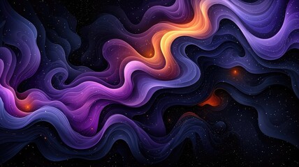 cosmic silk flow abstract art. abstract background